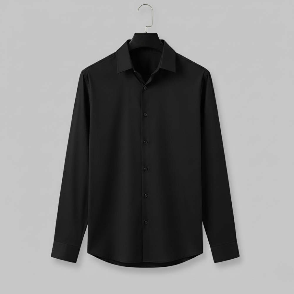 Essential Cotton Shirt - Black