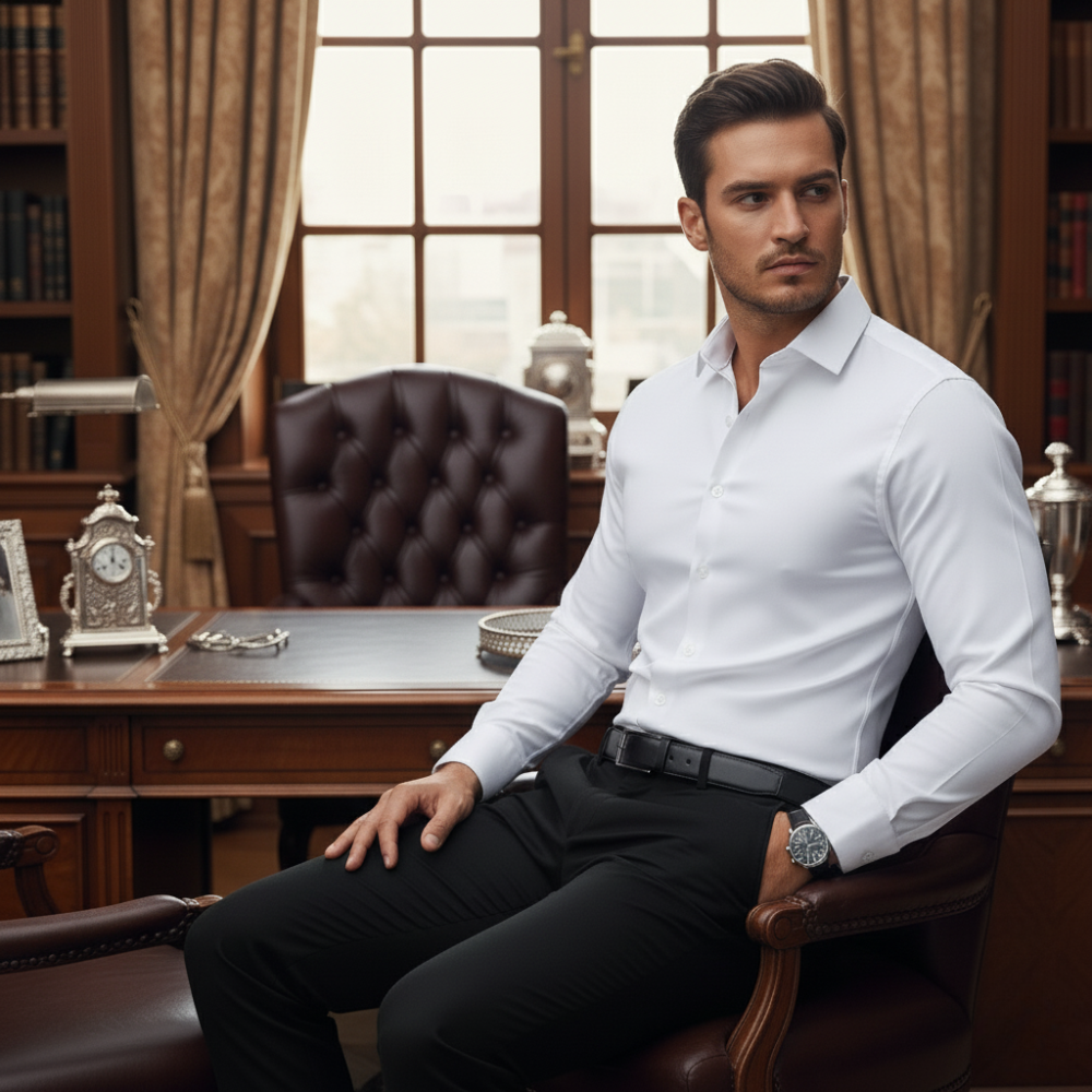 Essential Cotton Shirt - White